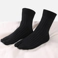 thumbnail image 6 of Elastic Cotton Tabi Socks 2 Toe Socks -Flops Socks Unisex Black, 6 of 8