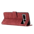 thumbnail image 4 of Wallet Case for Google Pixel 7 Pro, Premium PU Leather Flip Case Card Slots Holder, Luxury Kickstand Function Book Folding Folio Cover with Wrist Strap for Google Pixel 7 Pro, Red, 4 of 12