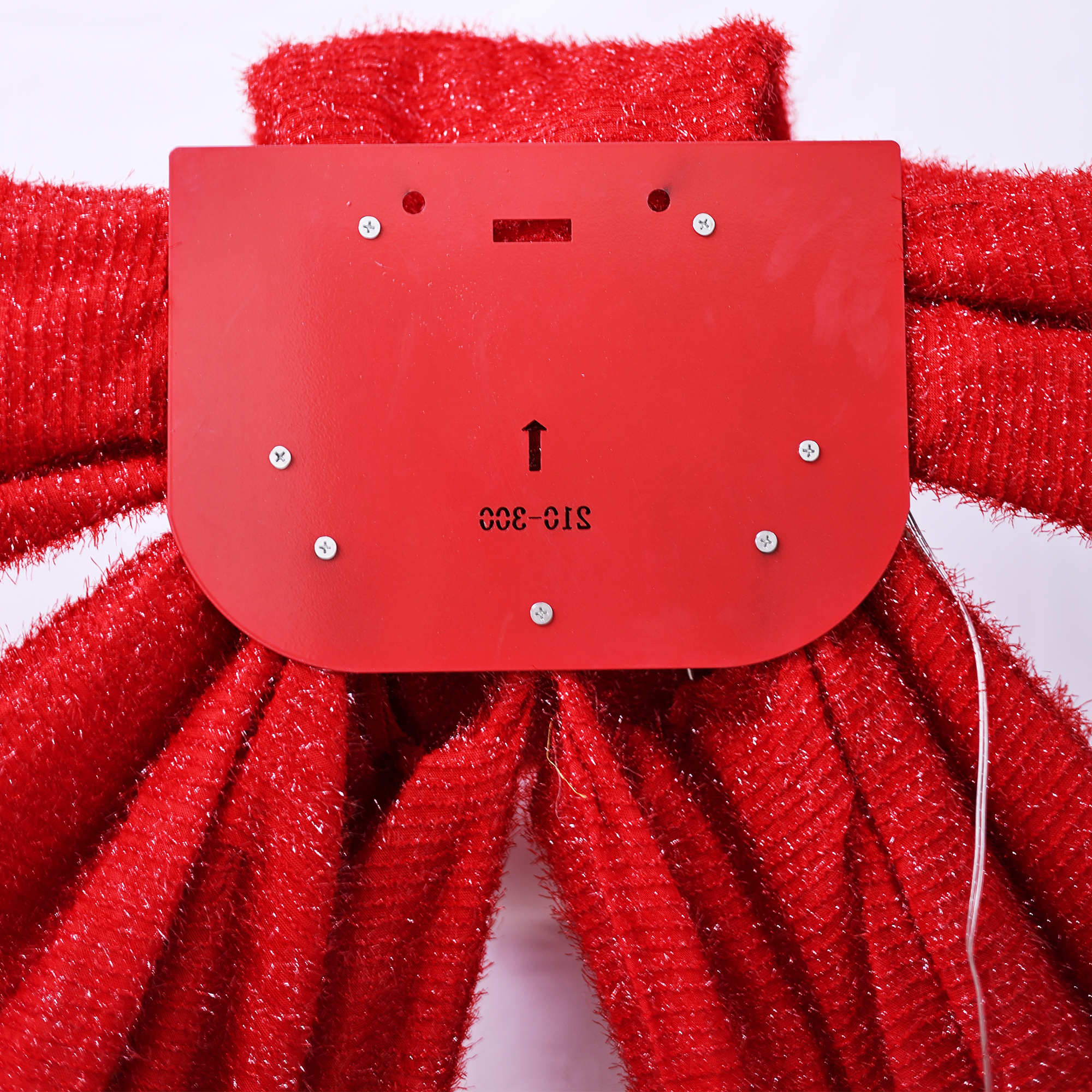 126 IN Lighted Red Bow Indoor/Outdoor Holiday Decor