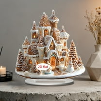 CREATITOY Romantic Style Christmas Tabletop Figurines - Decorative Props for Home DesktopHoliday Display Festive Ambiance