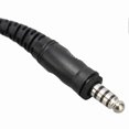 thumbnail image 2 of Earpiece with throat microphone and transparent acoustic tube, for walkie-talkie, with PTT U94 for Motorola T5000, 2 of 4