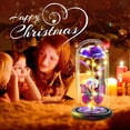 thumbnail image 3 of Otonpe de rosa de cristal para Navidad y San Valentín, 3 of 6