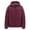 AG410# Brick Red, variant on Large Men's Solid Color Hooded Jacket Men's Slim Fit Warm Jacket Casual Outdoor Cozy Daily Wear