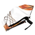 thumbnail image 5 of Watercolor Basketballs and Hoops All Weather Umbrella Triple Folding Parasol 6 Ribs UV Protection Portable, 5 of 8