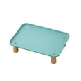 thumbnail image 2 of Comedero elevado para perros y gatos. Comedero y bebedero con soporte elevado y estante lavable. Verde oscuro, 2 of 9