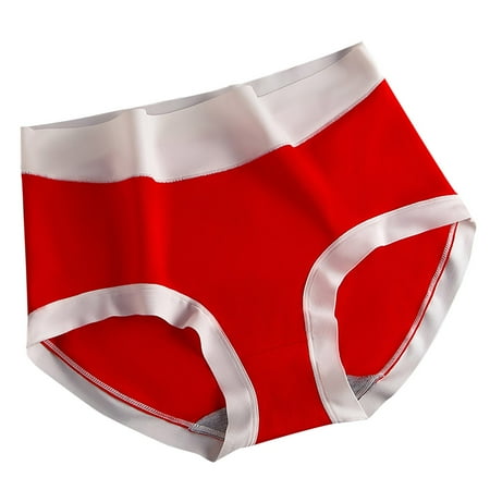 Bigersell Seamless High Waisted Underwear Clearance Satin Panties Boy Shorts Panty Style P-1825 Cotton Boyshort Panties Thong Bikini Sets Ladies Briefs Mid Waist Women s Bikini Panties Red XL