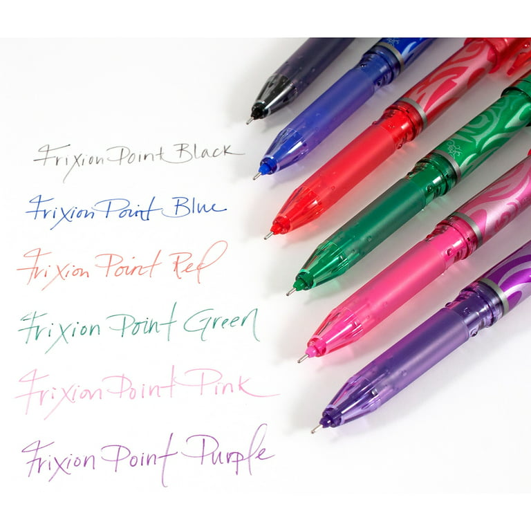 Pilot FriXion Clicker Erasable Gel Pens, Fine Point, 0.7 mm, Bright  Assorted Barrels, Assorted Ink Colors, Pack Of 3