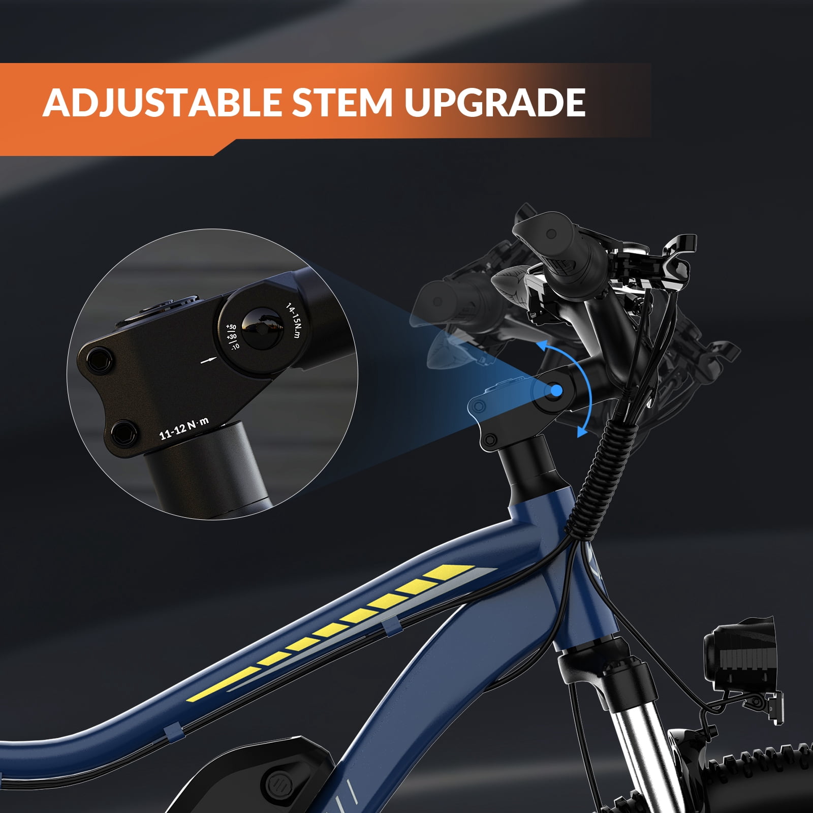 ZDZA 27.5'' Electric Bike for Adults, Peak 1500W Motor 25MPH E-Mountain Bike, 48V 10.4Ah Removable, 7-Speed Ebike with Display UL2849
