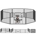 thumbnail image 1 of PawHut Parc pour Chiens Robuste 8 Panneaux avec Porte, pour Petits Chiens, 1 of 10