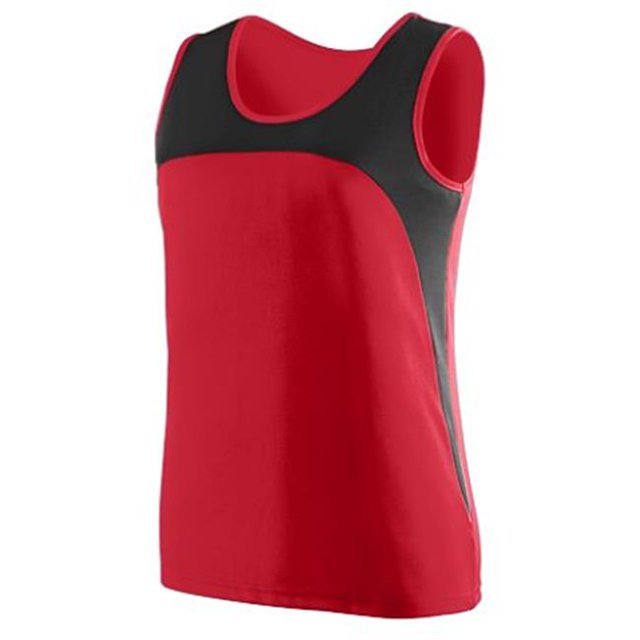 Maillot de Piste 342A pour Femmes Velocity, Rouge et Noir, TP