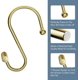 thumbnail image 4 of Rustproof Metal Shower Curtain Hooks Rings for Bathroom Shower Curtain Rod, T-Shaped Decorative Shower Hooks Rings, Set of 12 (Gold), 4 of 4
