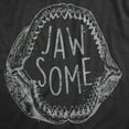 thumbnail image 2 of Womens Jaw Some T Shirt Funny Sarcastic Awesome Shark Jaws Teeth Graphic Tee for Ladies Womens Graphic Tees, 2 of 9