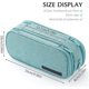 thumbnail image 1 of Portable Large Capacity Pencil Case 3 Compartments Portable Pencil Pouch Large Canvas Storage Bag for Boys Girls Adults Students Business Office (1 Pa, 1 of 5