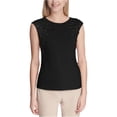 thumbnail image 2 of Blusa sin mangas adornada Calvin Klein para mujer negro mediano, 2 of 2