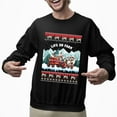 thumbnail image 2 of Christmas Sweatshirt, Life on Farm Holiday Ugly Christmas Sweatshirt, Funny Festive Tractor & Farm Animals Crewneck Sweatshirt for Parties & Gifts, 2 of 5