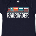 thumbnail image 4 of Inktastic Railroader Train Hobby Boys or Girls Baby Bodysuit, 4 of 5