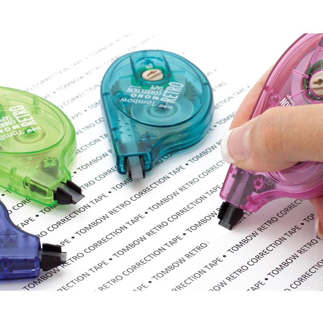 Tombow Mono Mini Correction Tape 1/6 inch x 315 inch Non-Refillable 10/Pack