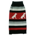 thumbnail image 5 of Pet Life ® Dog Patterned Fashion Striped Ribbed Turtle Neck Dog Sweater, 5 of 6