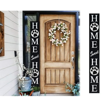 72in Outdoor Welcome Sign- Home Sweet Home Sign for Front Porch Decor, 6ft Home Sweet Home Sign,Fun Door Sign for Front Door