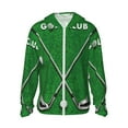 thumbnail image 1 of Balery Golf Sport Club Sudadera ligera de manga larga con capucha y protección solar UPF 50+ para hombre y mujer, ideal para pesca y running-Medium, 1 of 7