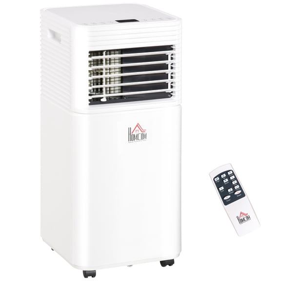 8000 BTU Portable Air Conditioner with Cooling, Dehumidifying, Fan & Sleep Modes, Remote Control, 24H Timer - White