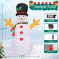 thumbnail image 7 of GOOSH Christmas Inflatable 5 FT Inflatable Christmas Snowman, Snowman Outdoor Christmas Decorations Blow Up Snowman Inflatable with lights, Christmas Outdoor Inflatable Decorations Clearance for Xmas, 7 of 7
