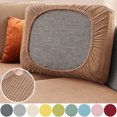 thumbnail image 2 of Funda de sofá de jacquard de color sólido, elástica, suave y duradera, con forma de L, para sala de estar, para mascotas y niños, 2 of 5
