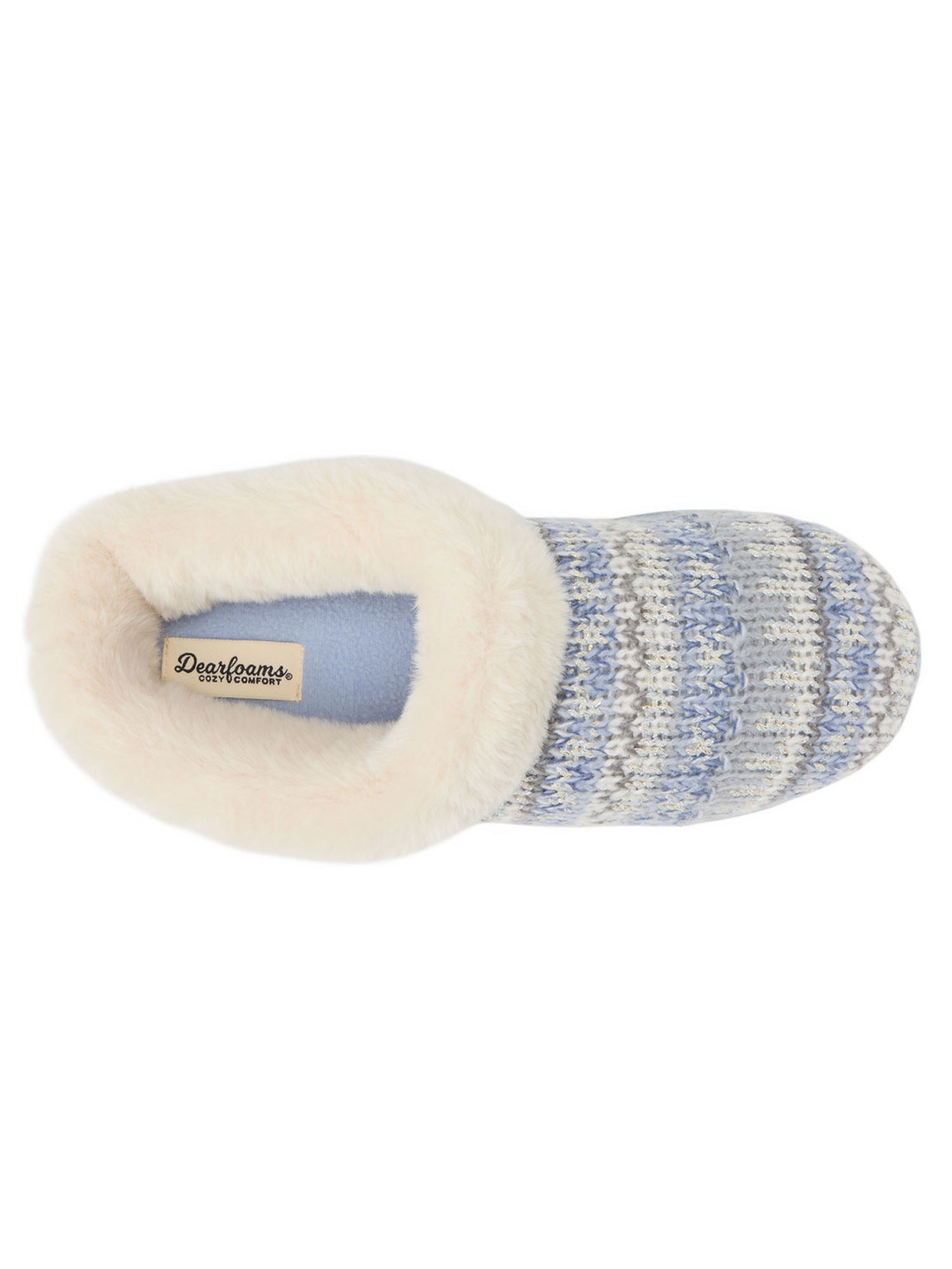 Dearfoams Women’s Cozy Comfort Knit Clog Slippers