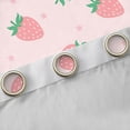 thumbnail image 5 of Feelyou Girly Pink Strawberry Black Out Curtains, Kawaii Stars Print Curtains Pack of 2 (42x63 Each), Teens Kids Girls Women Bedroom Curtains, Blackout Curtains Room Decor, 5 of 7