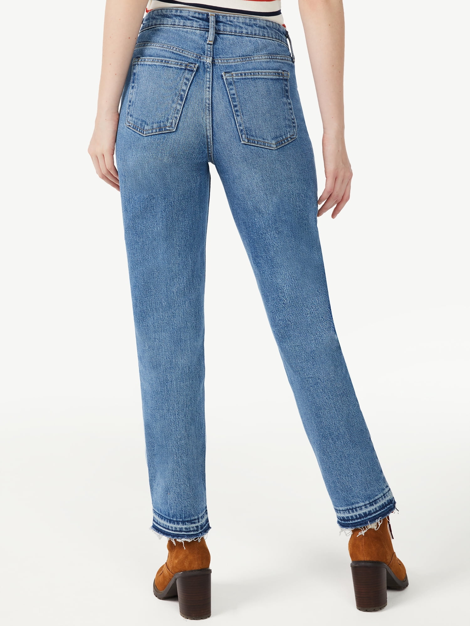 Free Assembly Original 90's Straight Jeans High-Rise Relaxed Fit (Women)