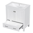 thumbnail image 6 of 30" Bathroom Vanity With Single Sink, Soft Closing Door, Drawer Combo Cabinet Undermount Sink, Solid Wood Multifunctional Storage Cabinet For Bathroom, 6 of 9