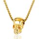 thumbnail image 1 of Collar con Dije Calavera MADIOLA Cadena dorada Punk Gotico, 1 of 7