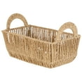 thumbnail image 5 of Simplify Vertical Weave Paper Rope Small Shelf Storage Basket with Round Handles, 5 of 8