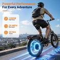 thumbnail image 4 of Lilypelle Folding Electric Bicycle for Adults,48V 500Wh UL2849(By SGS) Battery,Peak 1200W Motor,20"×3.0" Fat Tire 7 Speed Off-Road Electric Step-Thru Bicycle, 20MPH, Fits for 4'9" to 6'5",30-50Miles, 4 of 12