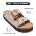 thumbnail image 3 of Sandalias con plataforma Brelzo Calvior para mujer, de gamuza con soporte para el arco, 3 of 6