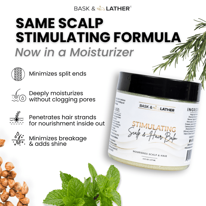 Bask & Lather Scalp & Hair Balm 6 oz