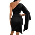 thumbnail image 4 of Mono de color sólido para mujer, falda corta, sexy, sin hombros, cintura, vestido sin mangas Fridja  hjkh7224, 4 of 7