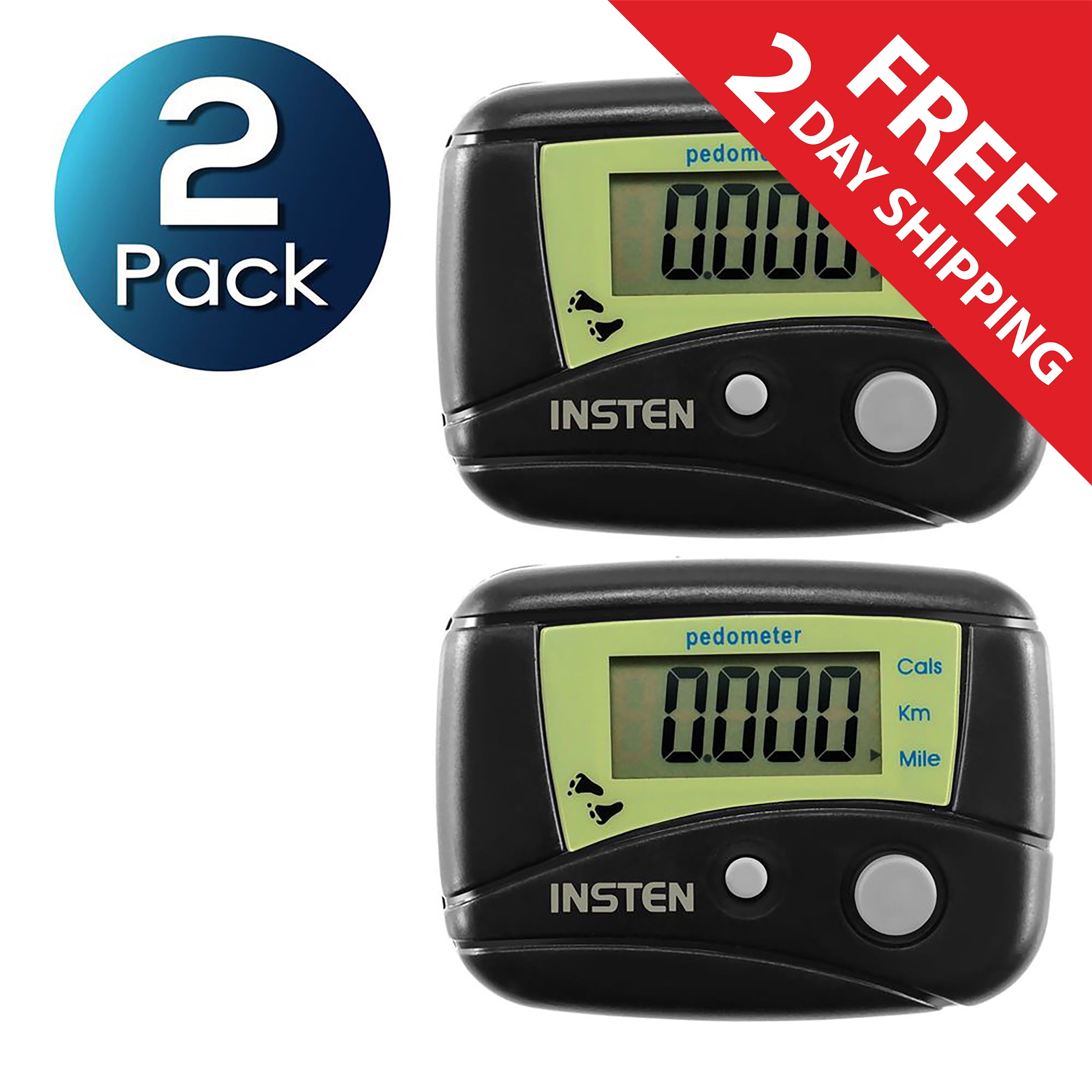 Step Counter Walking 3D Digital Pedometer With Waist Clip Calory