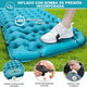 thumbnail image 3 of Colchón De Aire Inflable Para Campamento Ultraliviano Azul, 3 of 5