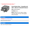 thumbnail image 2 of Power Window Relay - Compatible with 2004 - 2008, 2011 Mitsubishi Endeavor 2005 2006 2007, 2 of 2