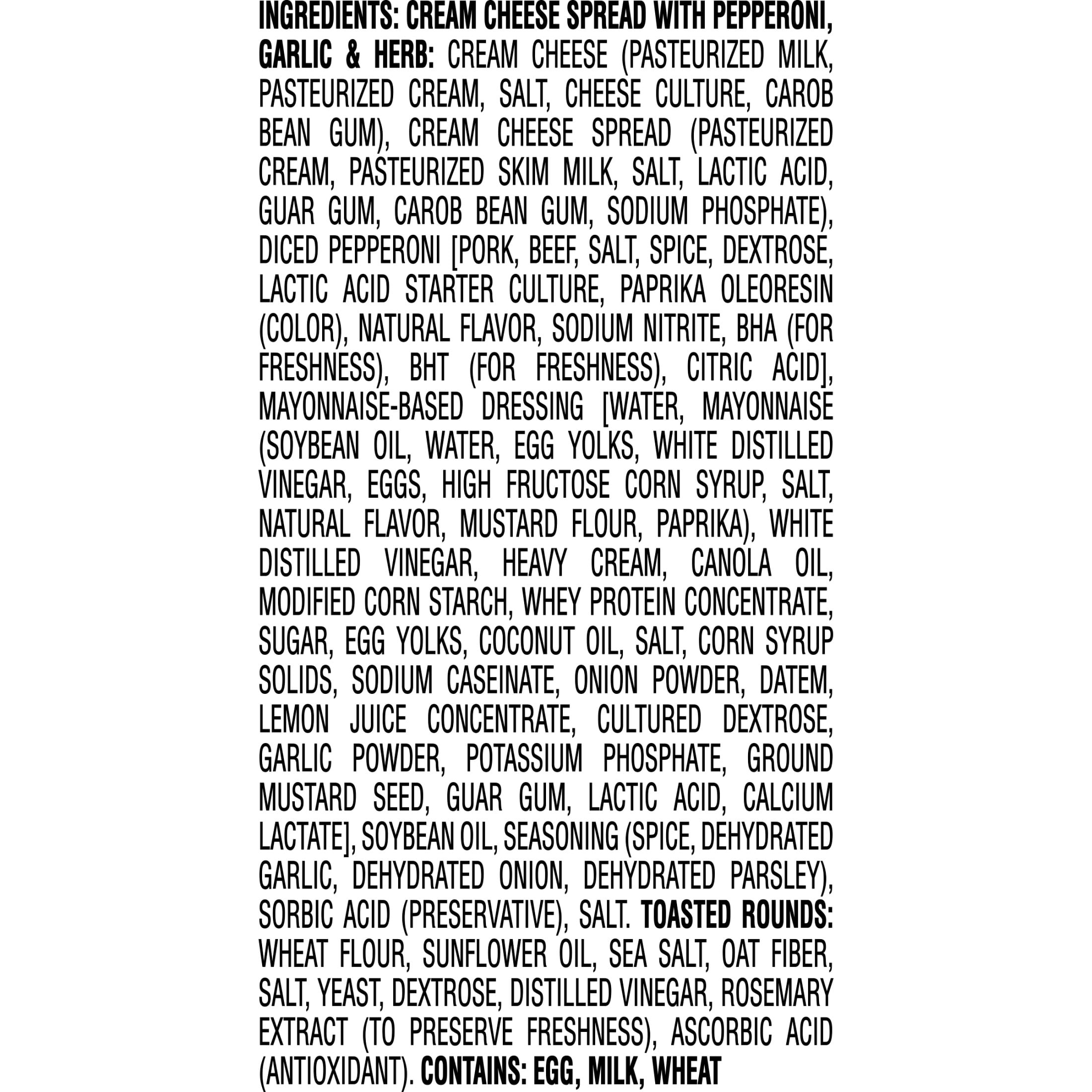 Hillshire Snacking Pepperoni, Garlic & Herb, Cheese Spreads, 2.25 oz (Refrigerated)