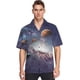 thumbnail image 3 of Camisas gráficas de Mahjong con estampado completo para hombre, camisas hawaianas informales de manga corta con botones y blusas y camisas de gran tamaño para hombre, 3 of 5