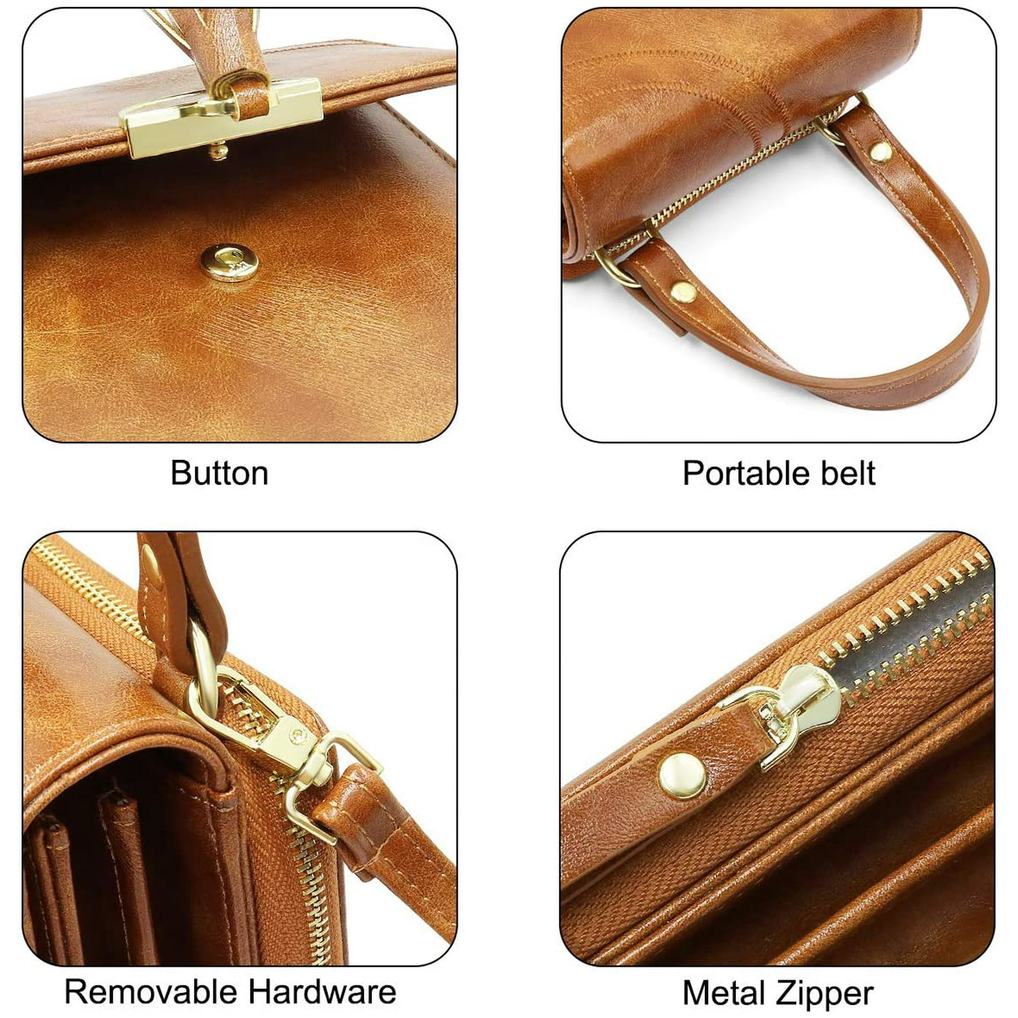 Greswe Women Wallet Cellphone Shoulder Bag Pu Leather Wallet Mini Ladies Crossbody Bag With Card Slot Small Cellphone Shoulder Bag With Adjustable De