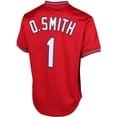 thumbnail image 3 of Men's Mitchell & Ness Ozzie Smith Scarlet St. Louis Cardinals Authentic Batting Practice Jersey, 3 of 7