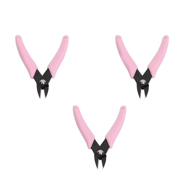 3pcs Stainless Steel Cuticle Cutter, Anti Slip Rhinestone Remover Clean Precise Portable Convenient Long Lasting Nail Cuticle Clippers for Easy Nail Drill Removal