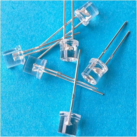 

LHX100pc Min F5 5mm Flat Top White Red Pink Yellow Blue Wide Angle Light Diode Water Clear LED Bead Ultra Bright Bulb Emitting Lamp (Color : Yellow)-0810