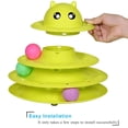 thumbnail image 3 of Rodillo Cat Toy UPSKY de 3 niveles con 6 bolas de colores, 3 of 6