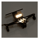 thumbnail image 2 of Porta Placa Universal Para Moto Ajustable Con Luz Negro, 2 of 5