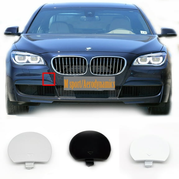 Trimla Front TOW Cover for 09-15 BMW 7 series M Aerodynamics/Sport F01 F02 F03 725d 730d 730i 740i 750i 730Li 760i 2009 2010 2011 2012 2013 2014 2015 bumper Towing Hook Eye Cap 51118045118