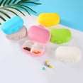 thumbnail image 2 of Portable Mini Plastic 4 Grids Storage Box Organizer Daily Box Organizer Plastic Items Dispenser Holder, 2 of 6